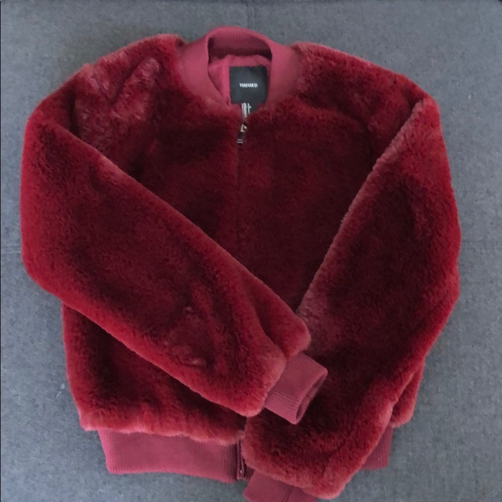 NWT Small Faux Fur Jacket Forever 21